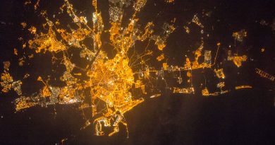 Valencia, España, desde la Estación Espacial Internacional