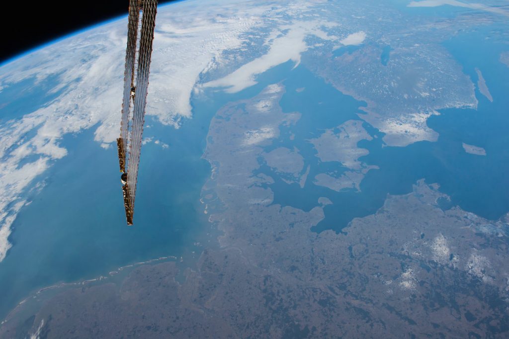 Dinamarca y el norte de Alemania desde la ISS