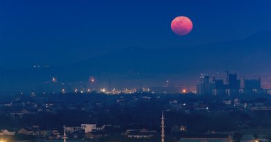 La Luna desde Xuanchéng, China
