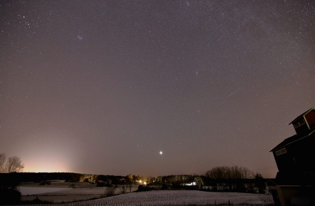 Foto de Venus desde Laitila, Finlandia