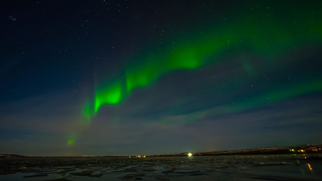 Auroras boreales desde Islandia