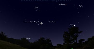 Esta noche se podrá ver la conjunción de la Luna y el Cúmulo M44