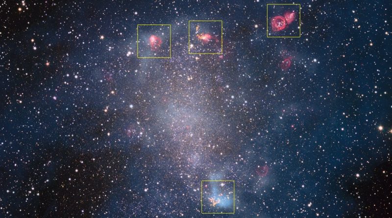 Las guarderías estelares de la galaxia de Barnard
