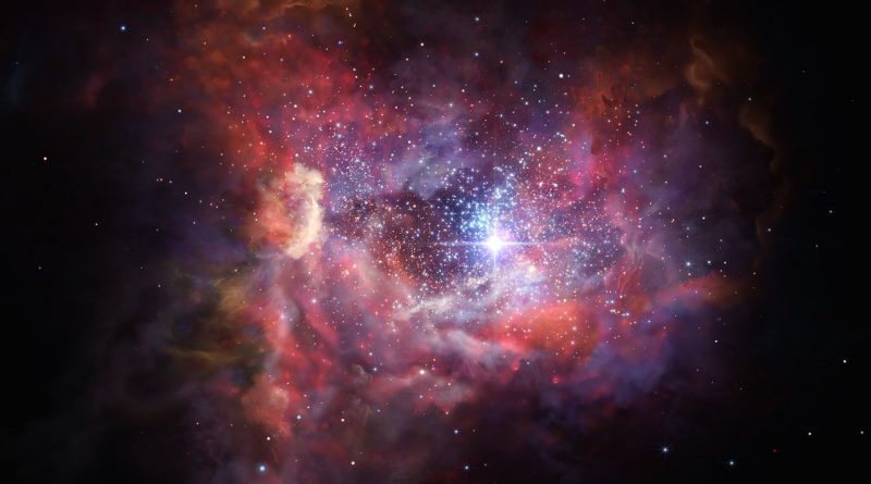 El polvo estelar de una galaxia del universo temprano