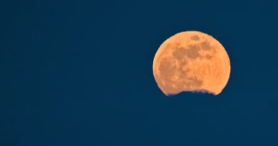 La Luna llena desde Szubin, Polonia