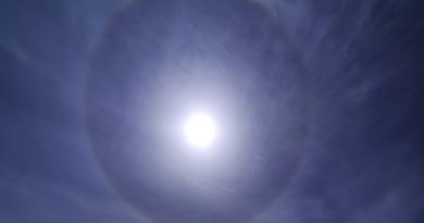 Halo solar desde Calcídica, Grecia