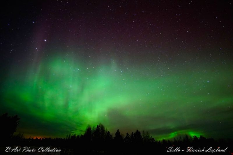 Auroras boreales desde Salla, Finlandia