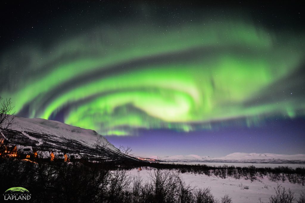 Auroras boreales desde el norte de Suecia
