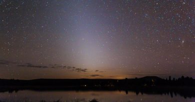 La Luz Zodiacal y la Galaxia de Andrómeda desde Arizona, EE. UU.