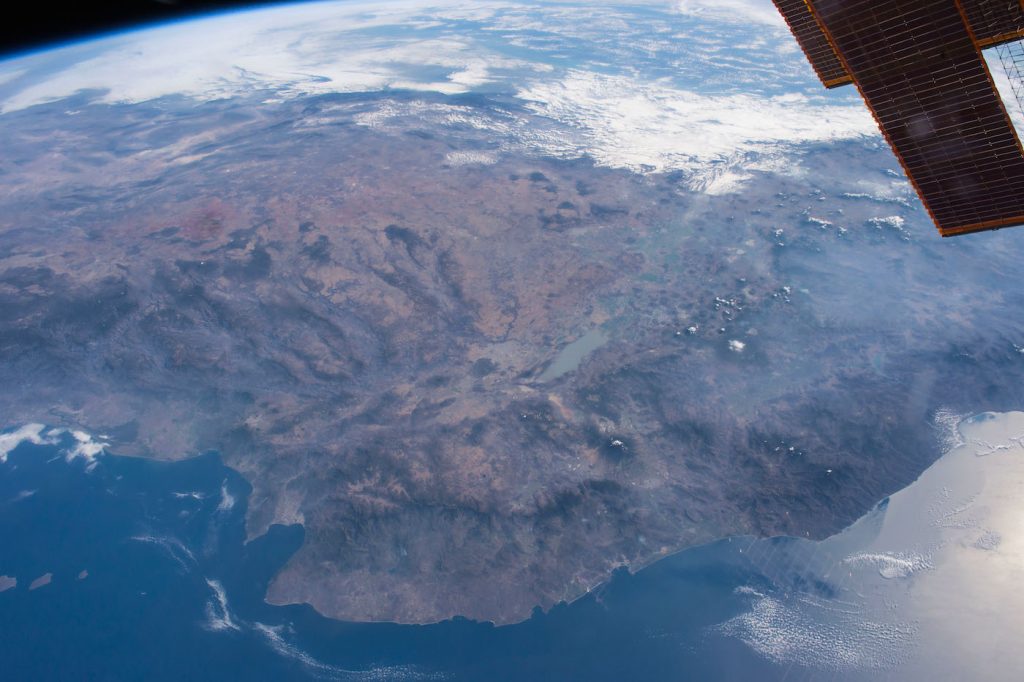El suroeste de México desde la Estación Espacial Internacional