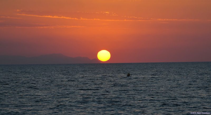 La salida del Sol desde Almería, España