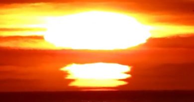 La puesta de Sol desde San Francisco, California