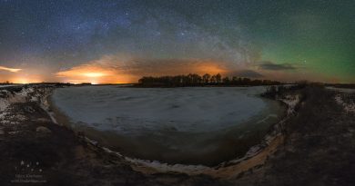 Imagen de la Vía Láctea desde Bielorrusia