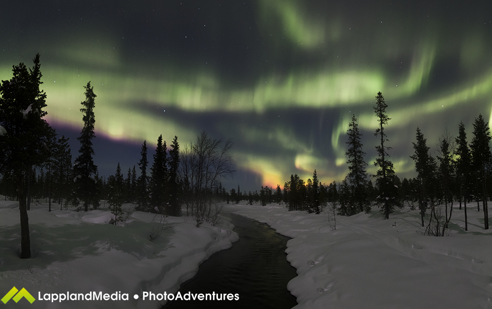 Auroras boreales desde Jukkasjärvi, Finlandia