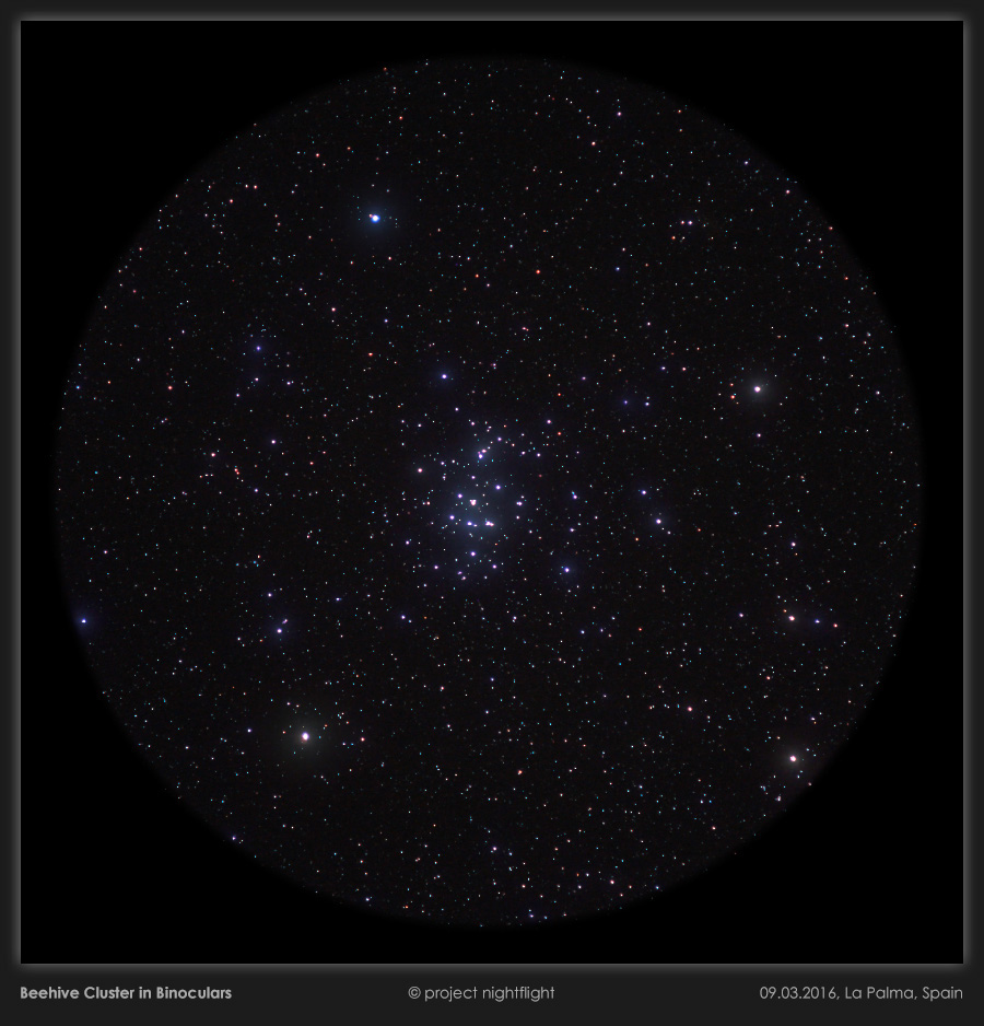 Imagen del Cúmulo Abierto M44 desde La Palma (España)