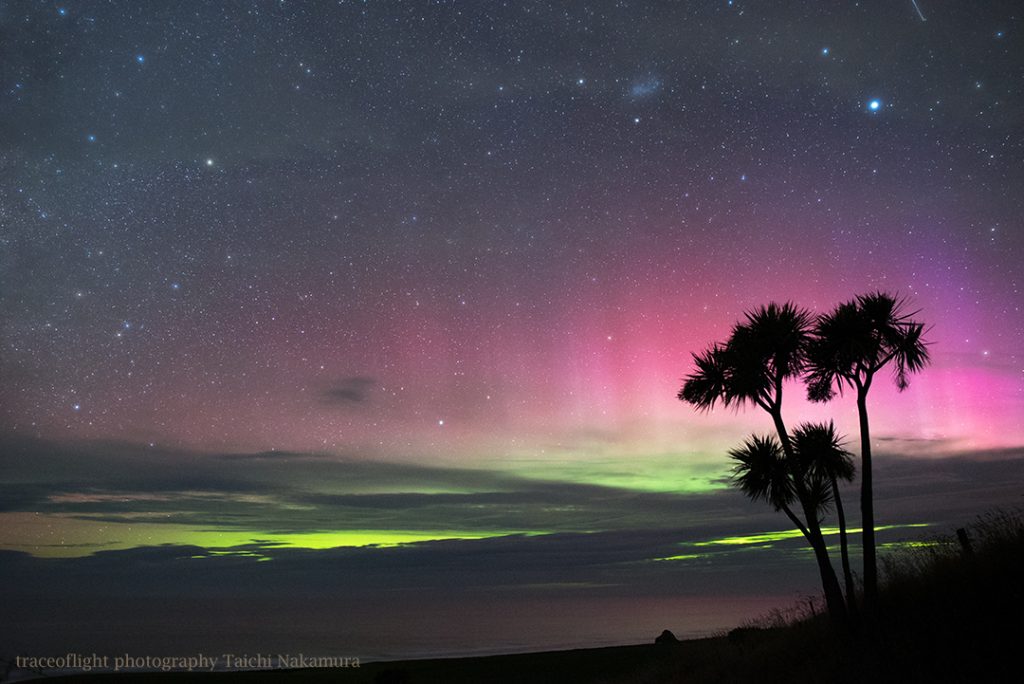 Auroras australes desde Nueva Zelanda