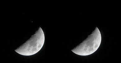 Foto de la ocultación de Aldebarán por la Luna