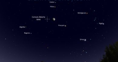 Esta noche se podrá ver la conjunción de la Luna y el Cúmulo M44