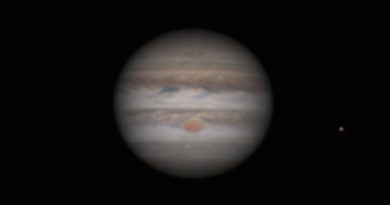 Júpiter, Ío y Ganímedes desde Israel