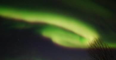 Auroras boreales desde Salla (Laponia finlandesa)