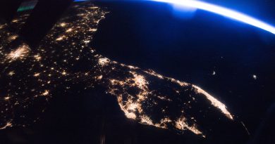 La Península de Florida y el amanecer desde la ISS