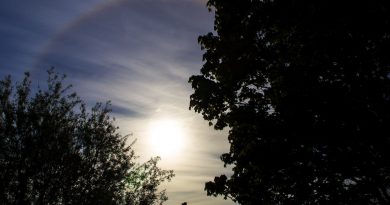 Halo solar desde Norfolk, Inglaterra