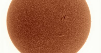 Imagen del Sol tomada desde Heenvliet, Bélgica