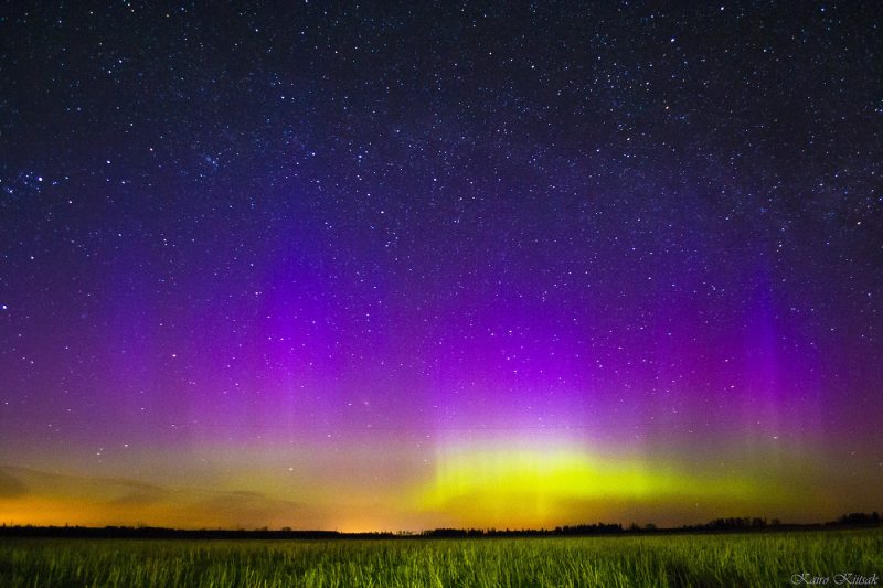 Auroras boreales desde Estonia