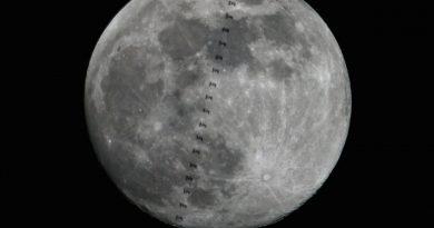 El tránsito de la Estación Espacial Internacional frente a la Luna