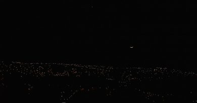 Venus y la Luna desde Viña del Mar, Chile