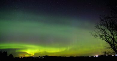 Auroras boreales desde Laitila, Finlandia