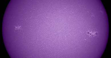 Imagen del Sol tomada el 4 de abril de 2017