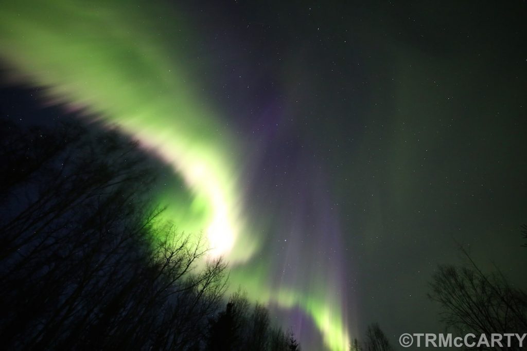 Fotografía de auroras boreales desde Alaska