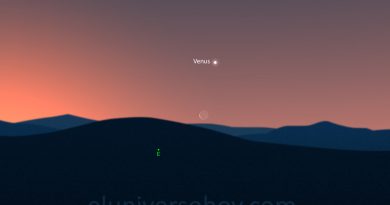 La conjunción de Venus y la Luna será visible antes del amanecer del 24 de abril