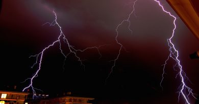 Tormenta eléctrica en Estambul, Turquía