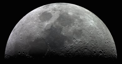 La Luna desde Sajonia, Alemania