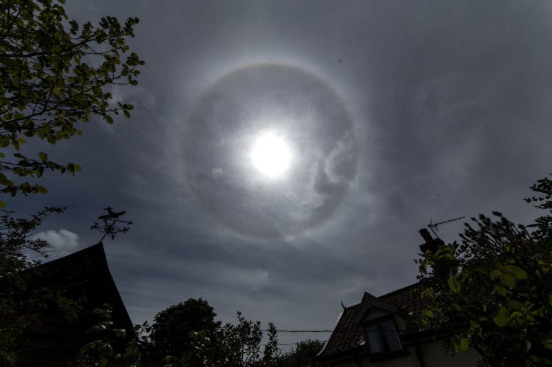 Halo solar desde Harleston, Inglaterra