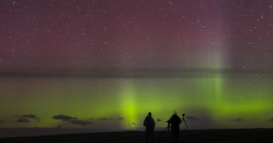 Auroras boreales desde Irlanda del Norte