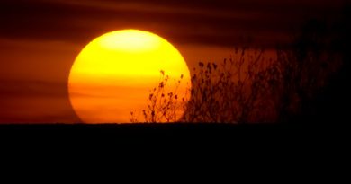 La puesta de Sol desde Irlanda del Norte