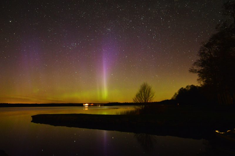 Auroras boreales desde Hofsnäs, Suecia