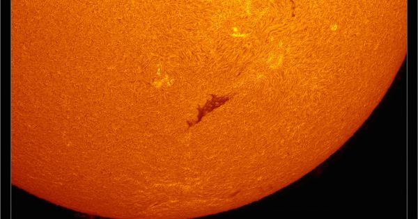 Foto del Sol tomada en H-alfa (19-mayo-2017)