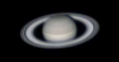 Imagen de Saturno tomada el 30 de abril de 2017