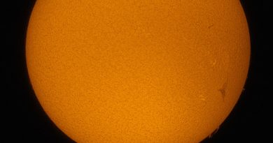 Imagen del Sol tomada el 18 de mayo de 2017