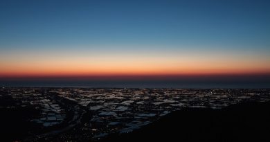 El atardecer desde Ishikawa, Japón