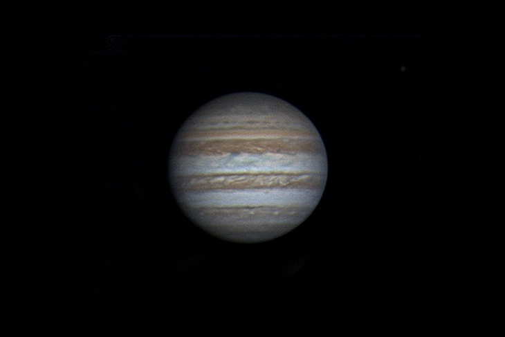 Imagen de Júpiter tomada el 26 de mayo de 2017
