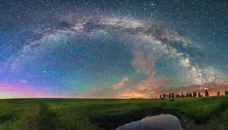 La Vía Láctea desde Alberta, Canadá