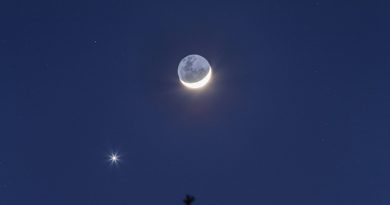La Luna y Venus desde Brisbane, Australia