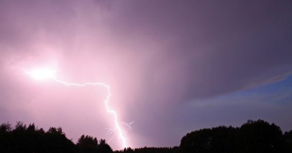 Tormenta eléctrica desde Smardzewice, Polonia