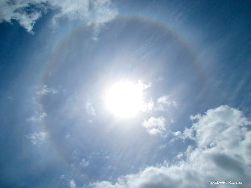 Halo solar desde Aarhus, Dinamarca