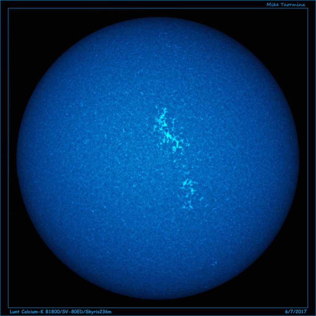 Foto del Sol en Calcio-K (7-junio-2017)